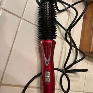 Cooliss Professional Folding Hair Brush Curler Iron AT08 Red